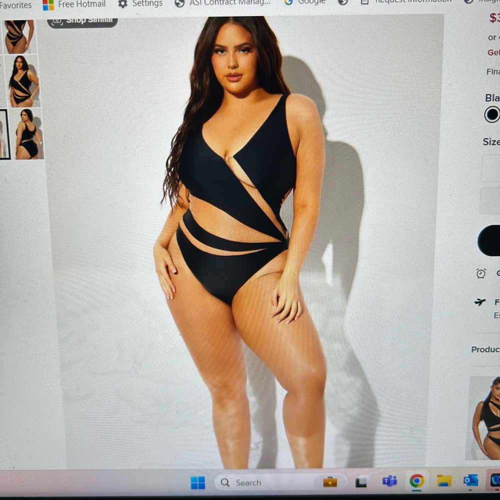 Sexy brand new bathing suit 2X